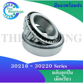 30216 30217 30218 30219 30220  ตลับลูกปืนเม็ดเรียว ( Tapered roller bearings )