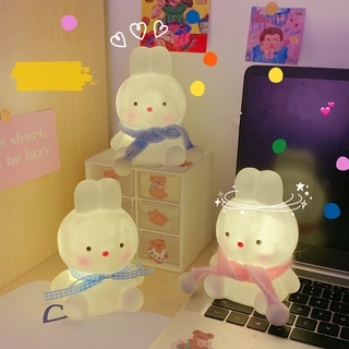 💡พร้อมส่งจ้า💡ไฟกลางคืน กระต่าย น่ารัก ตกแต่งห้องนอนโคมไฟ LED ไฟกลางคืนกระต่าย