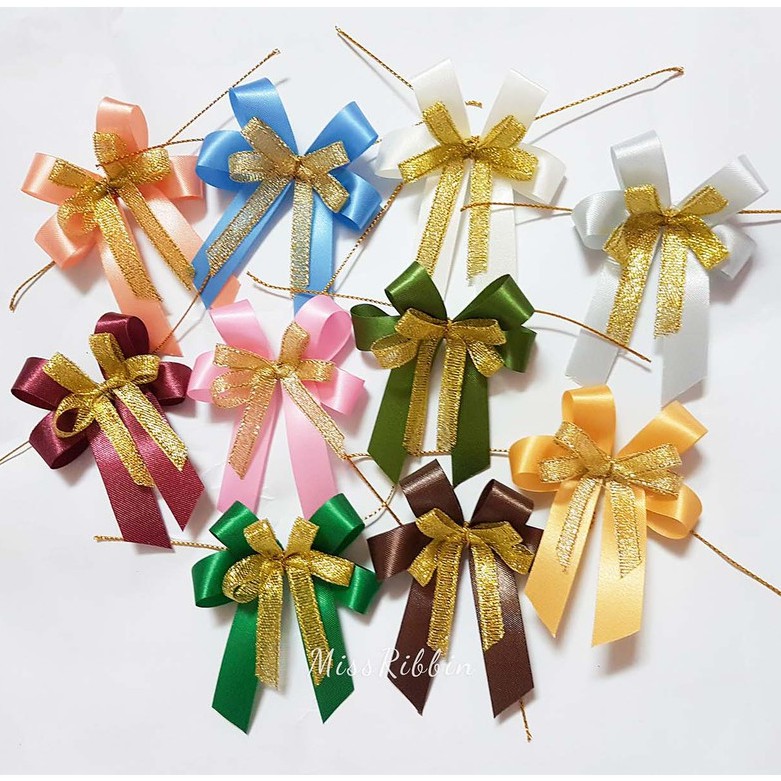 [no.2401213](20ชิ้น) โบว์ติดของขวัญ ไซส์เล็ก เพิ่มสีใหม่ สวยๆราคาไม่แพง