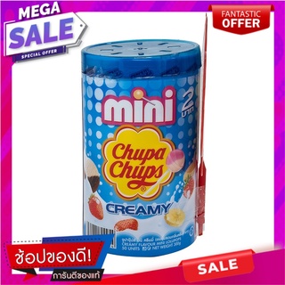 จูปาจุ๊ปส์ มินิ ครีมมี่ อมยิ้มรวมรส ขนาด 6 กรัม กล่อง 50 ไม้ Chupa Chups Mini Cream 6 g x 50 pcs