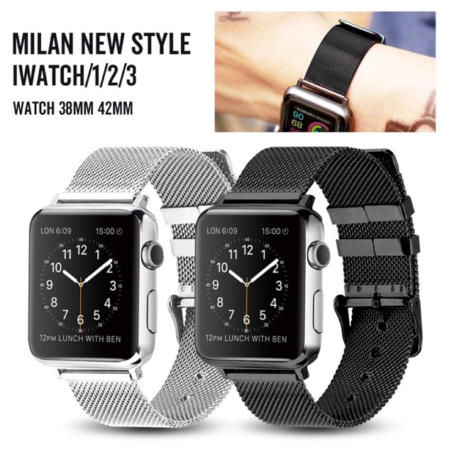 นาทีทอง สาย apple watch stainless steel strap Magnetic adjustable buckle with adapters