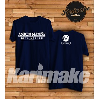 เสื้อยืดผ้าฝ้ายพิมพ์ลายแฟชั่น เสื้อยืด พิมพ์ลาย Ambon MANISE DISTRO BETA ดีไซน์เท่