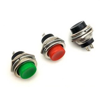 Push Button Switch Reset 16 mm 2 ขา 3A 250V สวิตซ์รีเซ็ต กดติดปล่อยดับ