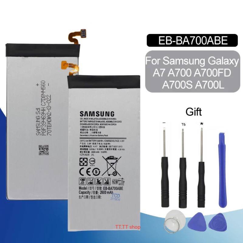 แบตเตอรี่ Samsung Galaxy A7 2015 A700 A700FD A700S A700L EB-BA700ABE  รับประกัน 3 เดือน พร้อมชุดถอด