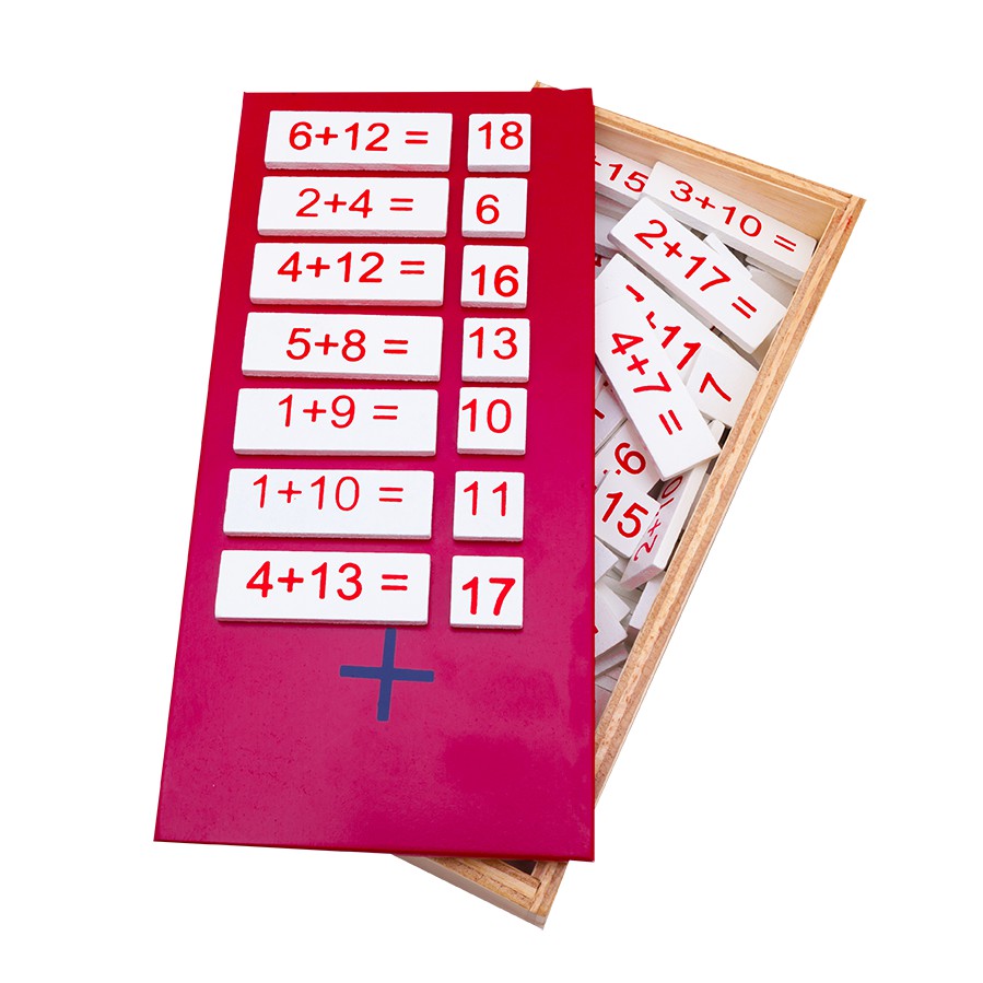 0351 สมการบวก (คณิตศาสตร์ บวก), ของเล่นไม้, ของเล่นเสริมพัฒนาการ, ของเล่นเด็กอนุบาล, สื่อการสอนเด็กอนุบาล