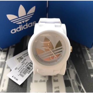 Adidas aberdeen white dial watch