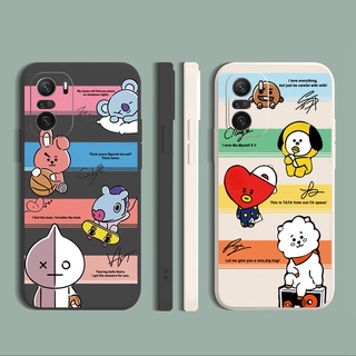 เคสโทรศัพท์มือถือแบบนิ่ม ขอบสี่เหลี่ยม ลายการ์ตูน แฟชั่น สําหรับ Xiaomi Redmi Note 10 Pro 9S 9A POCO X3 NFC M3 Pro 5G