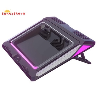 IETS GT300 Double Blower Laptop Cooling Pad for Gaming Laptop, Cooler Pad with Dust Filter and Colorful Lights