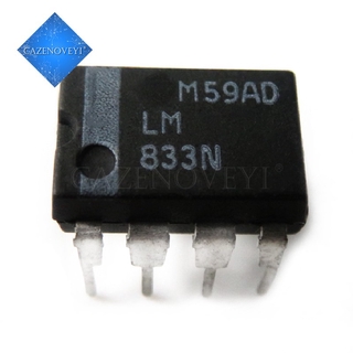 ชิ้นส่วนอะไหล่ Lm833N Dip8 Lm 833 Dip Ic 10 ชิ้น / ชุด