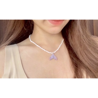 สร้อยลูกปัดจี้หางปลา 🐳 ✨พร้อมส่ง✨