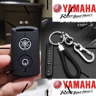 เคสซิลิโคน พร้อมพวงกุญแจ กันหาย สําหรับ YAMAHA NMAX v.2 2020 Aerox S XMAX YAMAHA NMAX ver.2 Aerox S XMAX REMOTE KEY