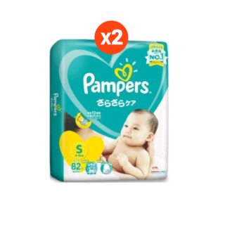 โปรโมชั่น : แพ็คคู่ สุดคุ้ม Pampers Baby Dry Tape S แพมเพิร์ส ผ้าอ้อมเด็กแบบเทป S 82 ชิ้น ใช้ได้ทั้งเด็กผู้ชายและผู้หญิง