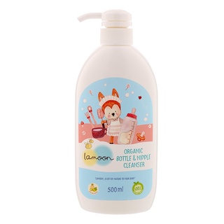 ละมุนน้ำยาล้างขวดนมเด็กออร์แกนิค 500มล. Lamoon Organic Baby Bottle Cleanser 500 ml.