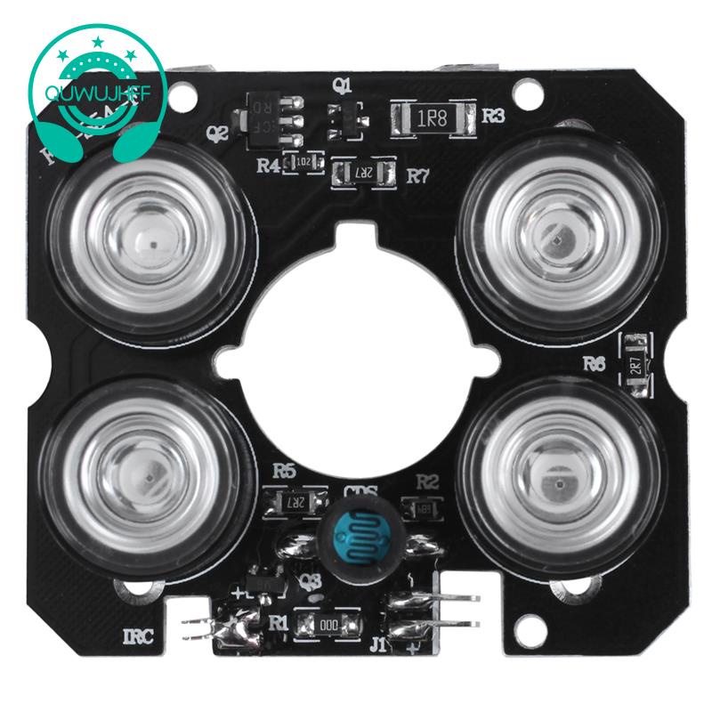 4 Array Ir ไฟ Led สปอตไลท์อินฟราเรด 4x Ir Led สําหรับกล้องวงจรปิด Cctv วิสัยทัศน์กลางคืน (เส้นผ่าศูนย์กลางคืน 52มม)
