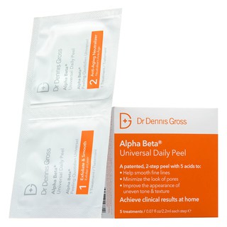 พร้อมส่ง ของแท้ Dr Dennis Gross Skincare Alpha Beta Universal Daily Peel (3/5/10 treatments)