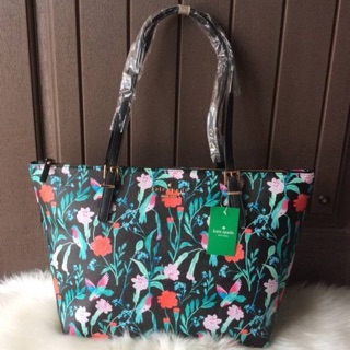 💯 KATE SPADE New York Hyde Lane Poppies Riley Rose Tote Bag 🍭