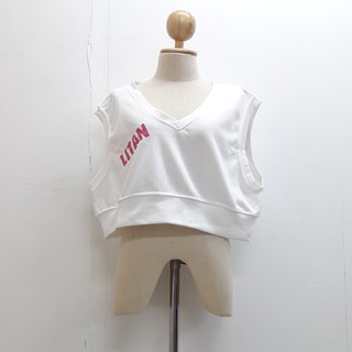 เสื้อแขนกุดครอปน่ารักราคาถูก-AE0009