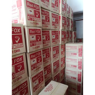 REDFOX สีสเปรย์ สีสเปร์ ยกลัง RED FOX สีสเปรย์ สีสเปร์ ยกลัง 12 กระป๋อง เร็ดฟ็อค สีสเปรย์ สีสเปร์ ยกลัง 12 กระป๋อง