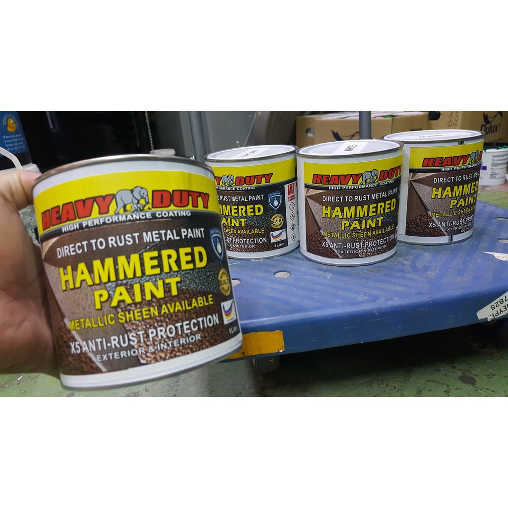 【Starting】1L ( 1 LITER ) HAMMERED PAINT ( METALLIC PAINT HEAVY DUTY