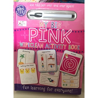 Wipe Clean - Pink หนังสือกิจกรรม เขียนลบได้