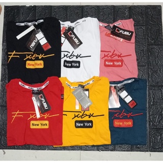 RESTOCK FUBU ผู้หญิงผ้าฝ้ายเสื้อยืดพิมพ์ปัก IPg