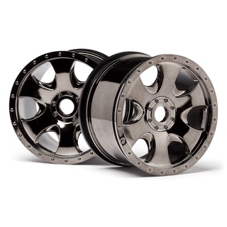 HPI 105801 WARLOCK WHEEL BLACK CHROME (83x56mm/2pcs) (HPI SAVAGE)