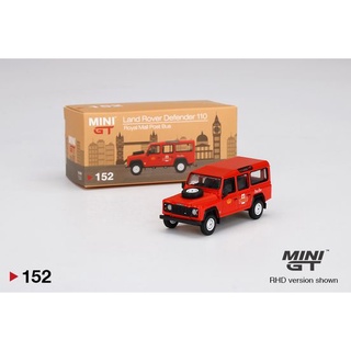 MiniGT No. 152-R Land Rover Defender 110 UK Royal Mail Post Bus