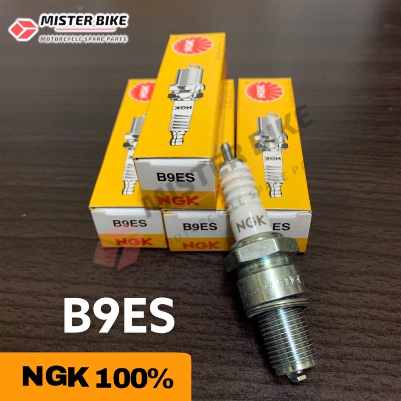 หัวเทียน NGK แท้ B9ES เกลียวยาว ไฟแรง ใส่รถ KR SERPICO VICTOR DASH LS