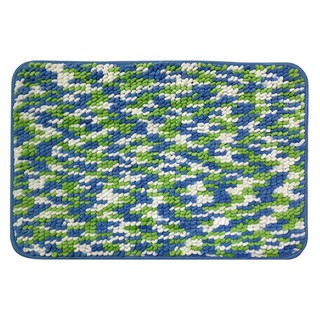 Interior carpet RUG MIX 40X60 BLUE ME LIVING Carpet Home &amp; Furniture พรมภายใน พรม ME LIVING MIX 40X60 ซม. สีน้ำเงิน พรมป