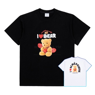 ⚡️ พร้อมส่ง⚡️ [ADLV] 100% authentic UNISEX Over fit T-SHIRT (graphic - i love teddy bear) 2 colors