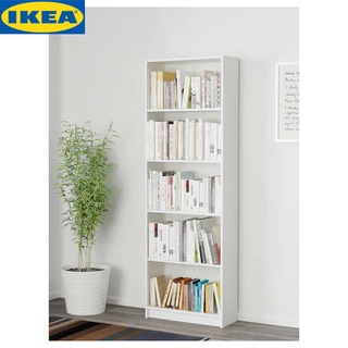 IKEA GERSBY ยาร์ชบี ตู้หนังสือ, ชั้นวางของทรงตื้นแบบติดผนัง เก็บของได้มาก แต่กินที่น้อย ขาว 24x60x180 ซม.