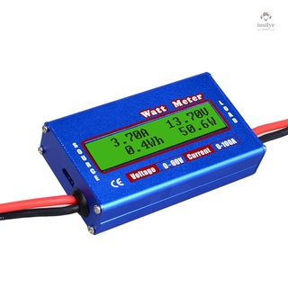 Rc Watt Meter 100A เครื่องวิเคราะห์แรงดันไฟฟ้าดิจิตอลจอแอลซีดี