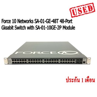 สวิตซ์ Force 10 Networks SA-01-GE-48T 48-Port Gigabit Switch with SA-01-10GE-2P Module สินค้ามีประกัน