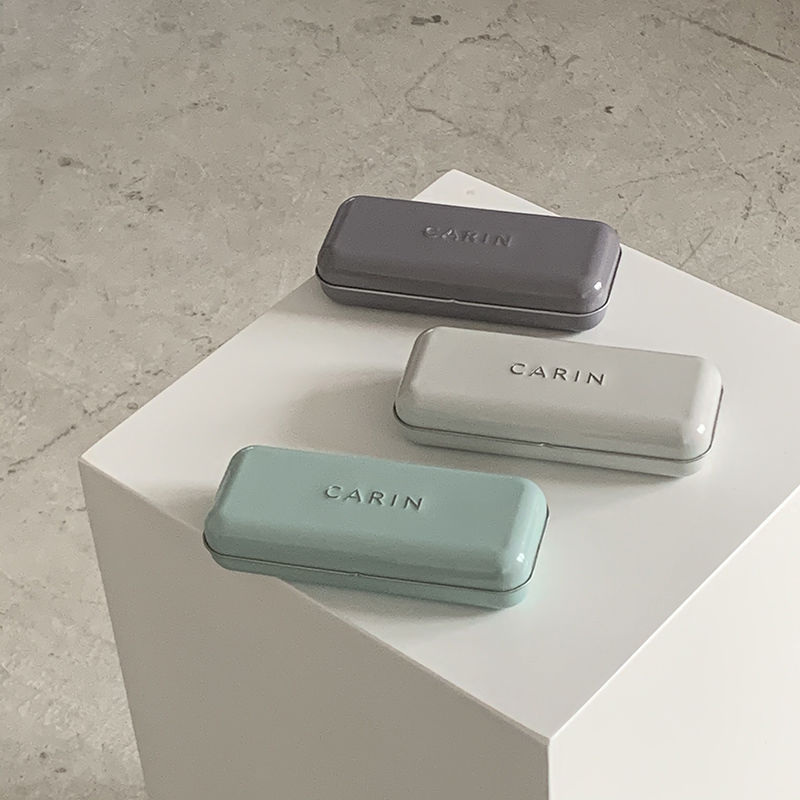 เกาหลี เกาหลี CARIN ชนสไตล์ ins แว่นตา Simple Cool tal กล่องเก็บแบบพกพาความดัน-Proof กล่องดีบุกกล่องเครื่องเขียนปากกากรณีเครื่องเขียนจัดเก็บ