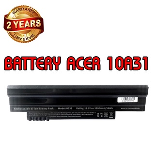 รับประกัน 2 ปี BATTERY ACER 10A31 แบตเตอรี่ เอเซอร์ AL10B31 Aspire One 522 D260 6Cells D255