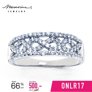 Memorine Jewelry แหวนเงินแท้ 925 ฝังเพชรสวิส (CZ) : ONLR17