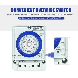 ไทม์เมอร์ นาฬิกาตั้งเวลามีแบตเตอร์รี่สำรองไฟ (Timer Switch)