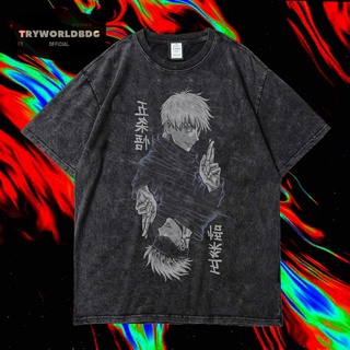 เสื้อยืด โอเวอร์ไซซ์ พิมพ์ลายอนิเมะ GOJO SATORU JUJUTSU KAISEN ขนาดใหญ่