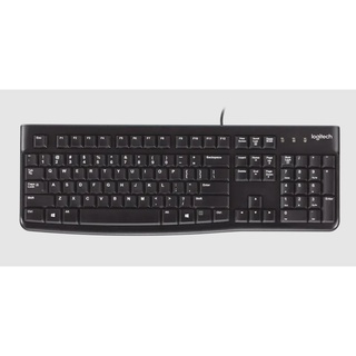 [ประกัน 3 ปี] Logitech K120 USB Keyboard (Black) คีย์บอร์ด คีย์บอร์ดมีสาย แป้นพิมพ์ แป้นพิมพ์มีสาย - HITECHUBON