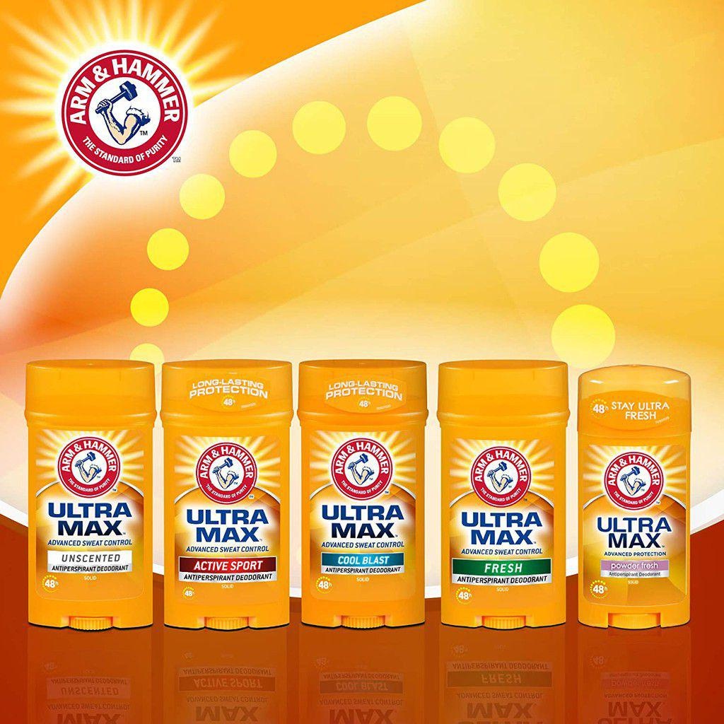 Arm & Hammer Ultra Max 28g ผลิตภัณฑ์ระงับกลิ่นกายใต้วงแขนมี 2 กลิ่น Shopee Thailand