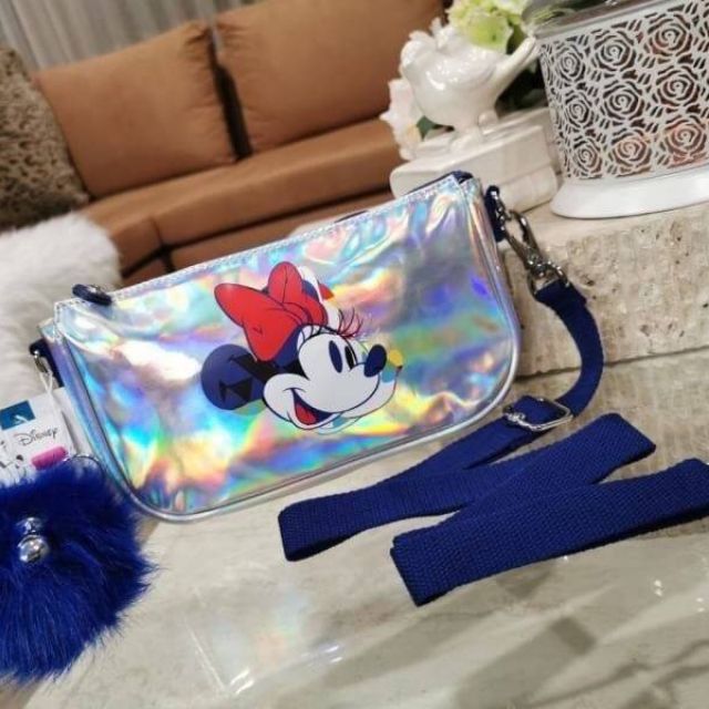 Kipling 90 YEAR Clementine Disney's Minnie Mouse And Mickey Mouse Crossbody Bag กระเป๋าสะพาย
