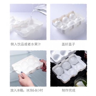 Ice Ball Mould บล็อกทำน้ำแข็งวิสกี้ 6 ลูกไซด์ใหญ่