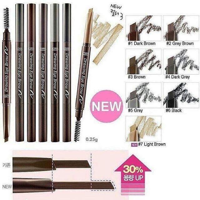 ( มีส่งด่วน ) Drawing Eye Brow ดินสอเขียนคิ้ว เพิ่มปริมาณ↑30%