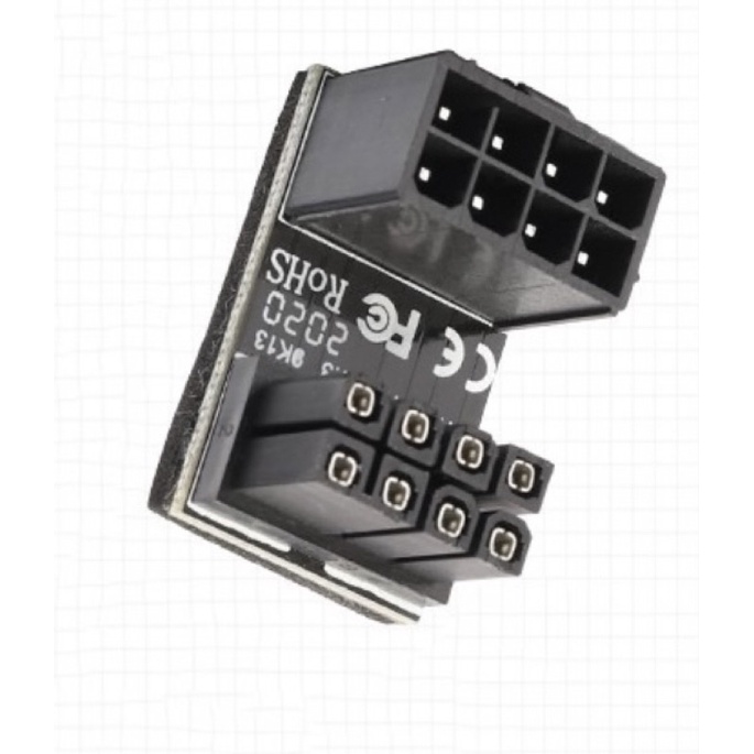 อะแดปเตอร์ atx 6 pin 8 pin หัว 180 องศา