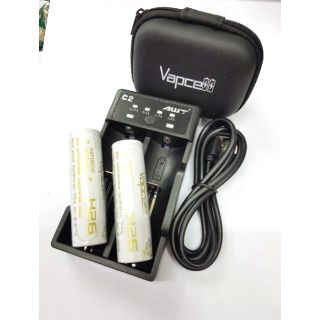 vapcell H26 INR18650 2600mAh max PD70A 2ก้อน+AWT C2 ของแท้