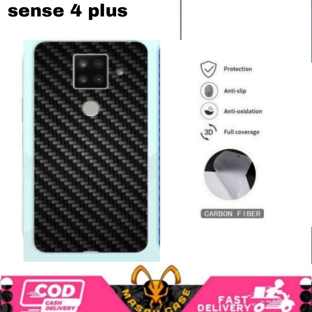 GARSKIN คาร์บอนสีดํา AQUOS SENSE 4 PLUS SENSE 5G ZERO 2 AQUOS R5 R3 SKIN PROTECTOR