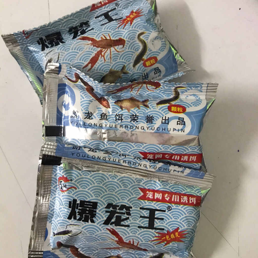 เหยื่อกุ้ง เหยื่อปลา เหยื่อสำหรับใส่ในที่ดักกุ้ง เหยื่อดักกุ้งฝอย เหยื่อดักกุ้ง ดักปลา 30 ห่อ 59บาท