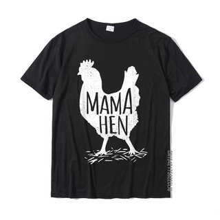 เสื้อยืด ผ้าฝ้าย พิมพ์ลาย Mama Hen Chicken แฟชั่นฤดูร้อน สําหรับผู้ชายสามารถปรับแต่งได้