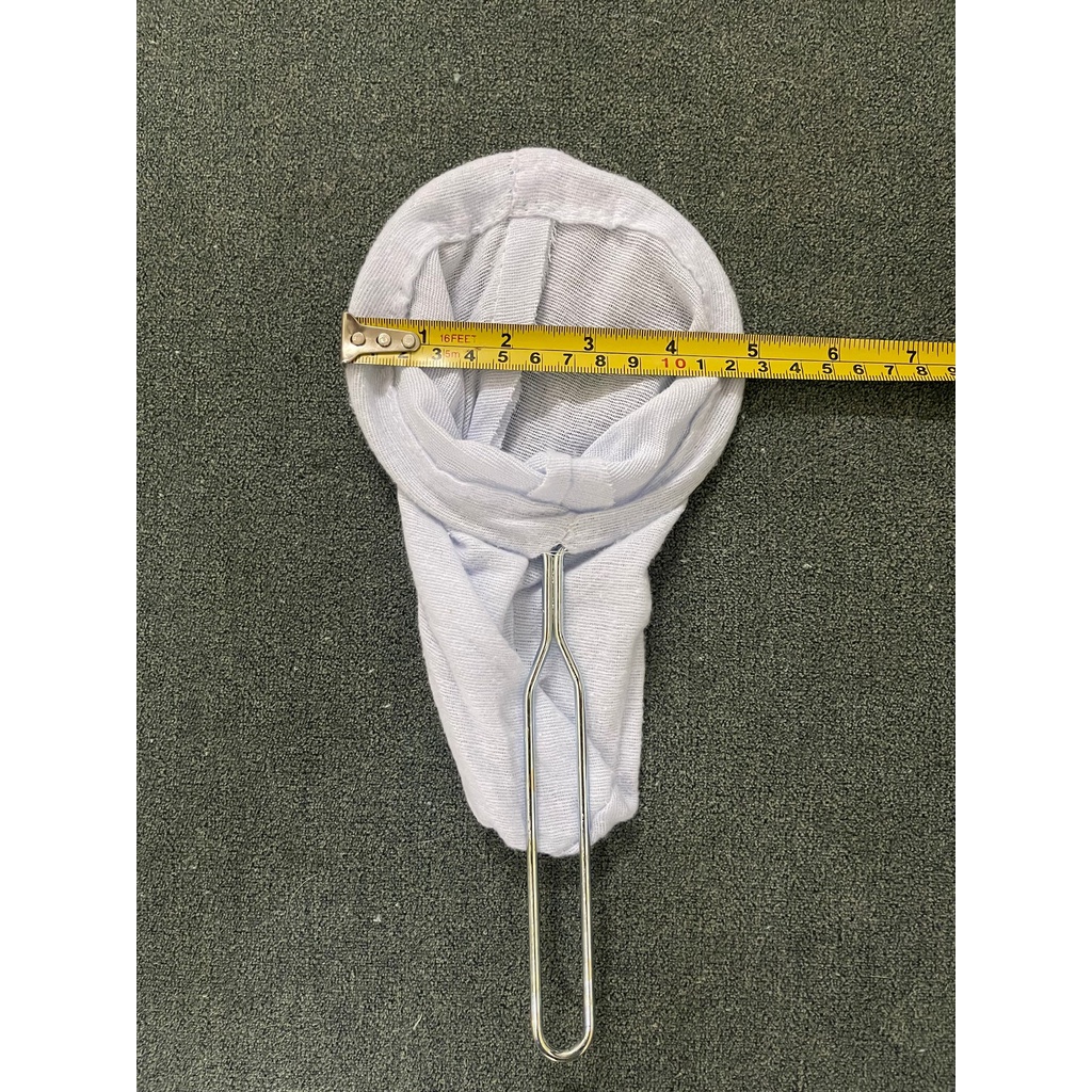 ถุงกรองชา🍺 ถุงชงชา ชงกาแฟ ผ้ากรองชา แบบมีด้ามจับ ผ้ากรองชา มีด้ามจับสแตนเลส ถุงกรองน้ำสารพัดต้ม - รูปที่ 5