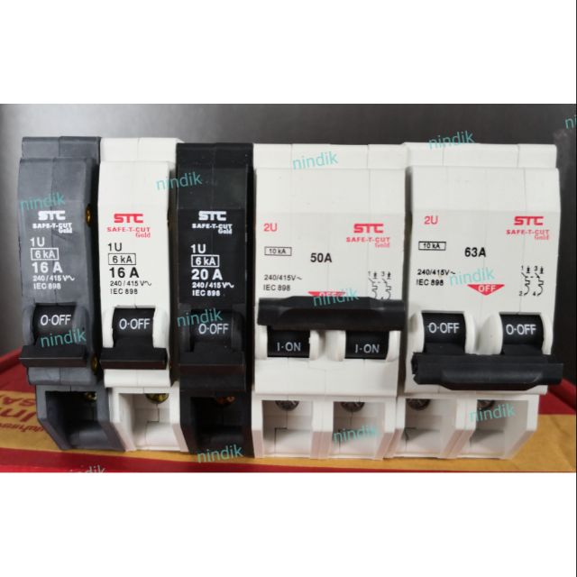 ลูกเซอร์กิต​ เบรคเกอร์​ ยี่ห้อSTC SAFE-T-CUT​ แบบอเมริกา Plug-in